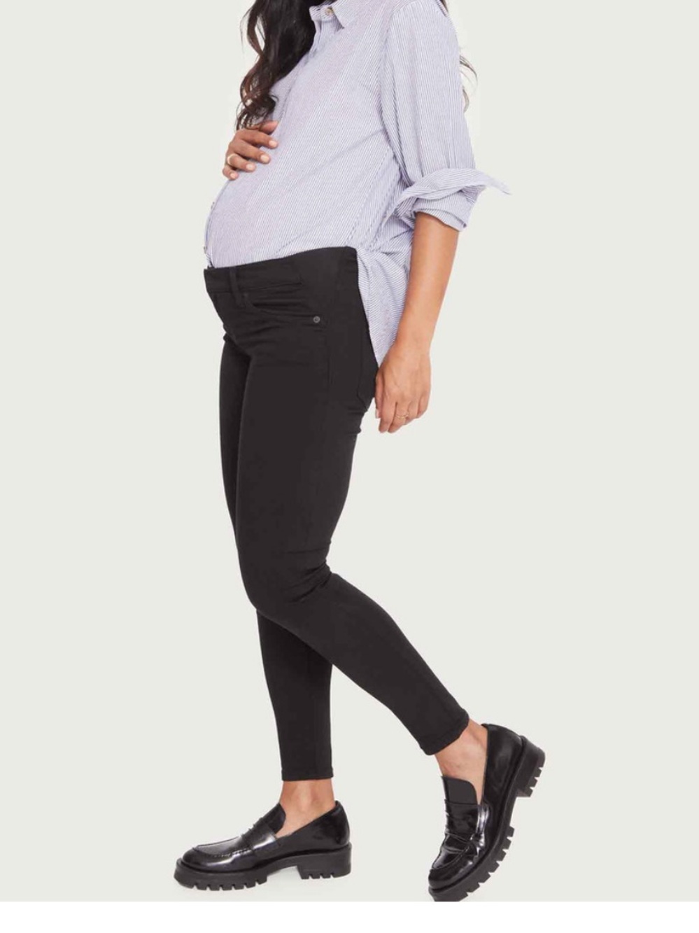 Hatch Collection The Slim Maternity Jeans Black
